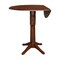 International Concepts Round 42 in Round Dual Drop Leaf Pedestal Table, 42.3 inH, Espresso, 42 in W, 42 in L, 42.3 in H K581-42DPT-27B-6B-2 - alternate 4